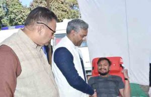 CM celebrates birthday at Blood Donation Camp