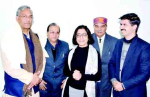 Allahabad Bank Zonal Head Seema Narang meets CM Rawat