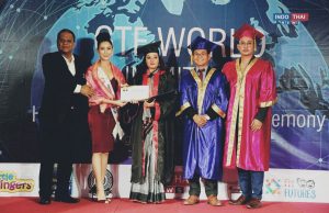 Anuradha Malla conferred honorary Doctorate at GTF World Summit