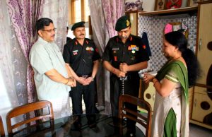 Lt Gen AK Bhatt meets Martyrs’ families in Doon