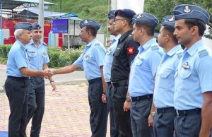 Air Marshal Rajesh Kumar visits Air Force Station, Bhowali