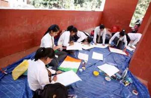 Sit & Draw competition held for children at Virasat