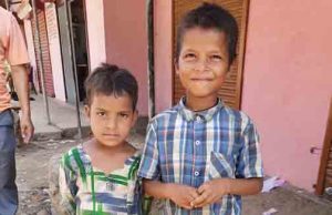 2 village children struggle to survive