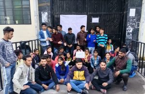 MPG College students protest fee hike