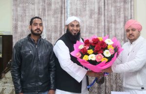 ‘Chief Imam’ Raees Ahmad discusses CAA with Mahant Devendra Dass