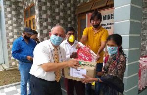 MLA Mann distributes ration to disadvantaged people