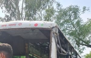 Bus collides with loader in Doon; school student among 2 dead