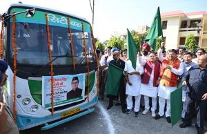 Dhami launches City Bus Service in Haldwani