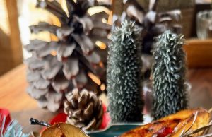 Honey Glazed Pears with Bandel Cheese