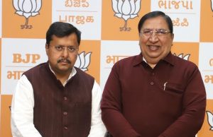 Naresh Bansal meets newly appointed BJP National Executive President Nitin Naveen
