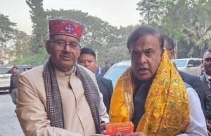 U’khand Minister Ganesh Joshi meets Assam Chief Minister Himanta Biswa Sarma