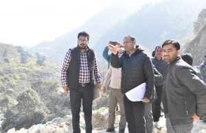 Chamoli DM inspects Badrinath Highway ahead of Char Dham Yatra