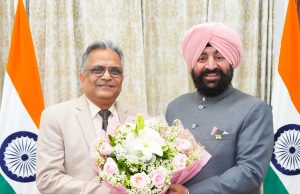 VC Dr Himanshu Airan meets Governor after appointment to National Dental Commission