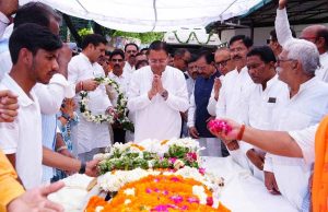 CM, BJP leaders bid emotional farewell to former CM BC Khanduri at party office in Doon