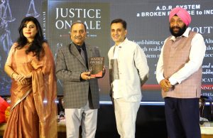 Justice Sharad Sharma launches Yogesh Sethi’s “Justice on Sale” book