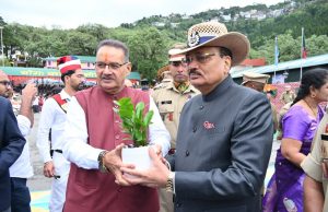 Cabinet Minister Joshi welcomes CJI Justice Surya Kant in Mussoorie