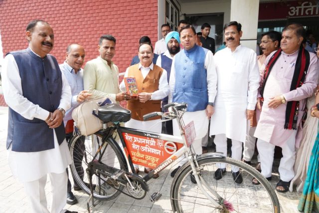 JP Nadda meeting BJP worker Naveen