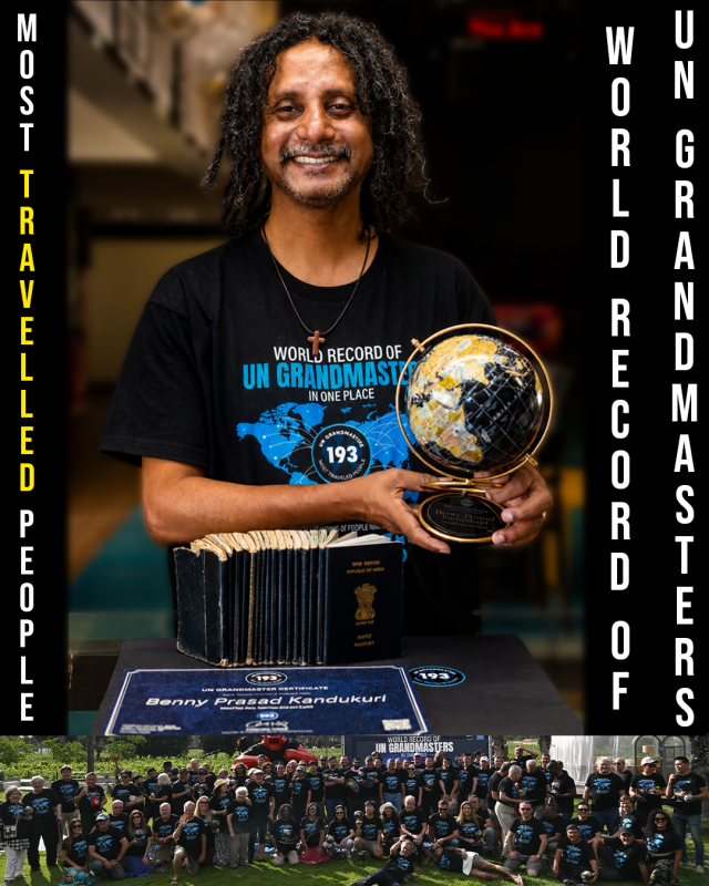 1.Benny Prasad with the UN Grandmasters Trophy