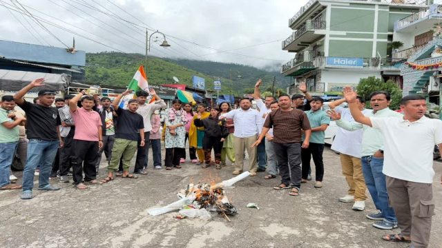 APS Cong led demonstration in Doon in support of CJP
