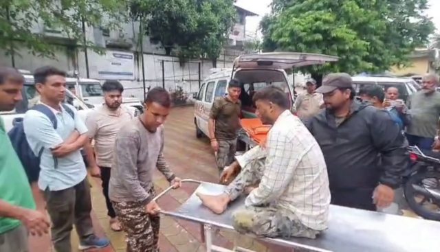 APS forest worker injured by tiger being brought to hospital