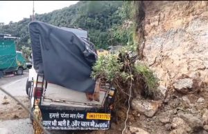 Rain havoc in Mussoorie: Hillside collapses on Hathipaon Road