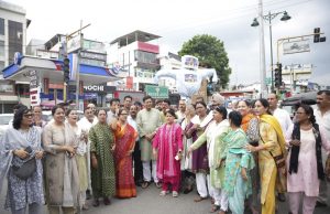 Women’s Cong led by Jyoti Rautela stages demonstration against against Pralhad Joshi