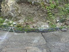 Damaged water line poses accident risk on Mussoorie road