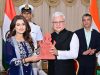 Aarushi Nishank felicitated at Mumbai Lok Bhavan as “Environmental Changemaker”