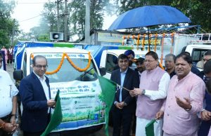 CM flags off 15 vehicles for waste management provided under CSR