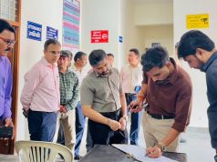 DM inspects EVM Warehouse in presence of representatives of political parties