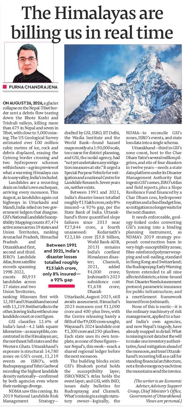 The Himalayas are billing us in real time