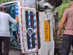 Roadways Tempo Traveller overturns after brake failure in Mussoorie, 17 injured