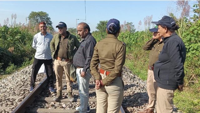 APS Railway tracks where elephant was run over by train