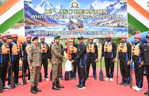 Army Service Corps White Water Rafting Expedition 2026 flagged off from Doon